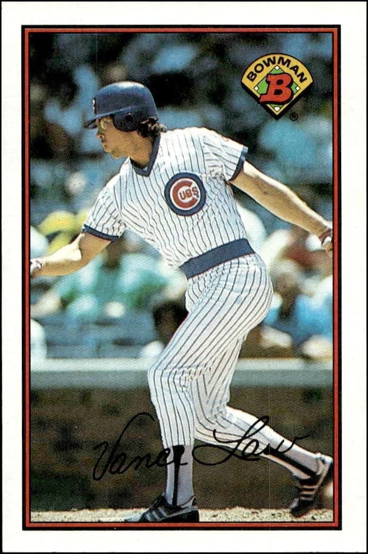 Vance Law 1989 Bowman Vance Law #293 baseball trading card front