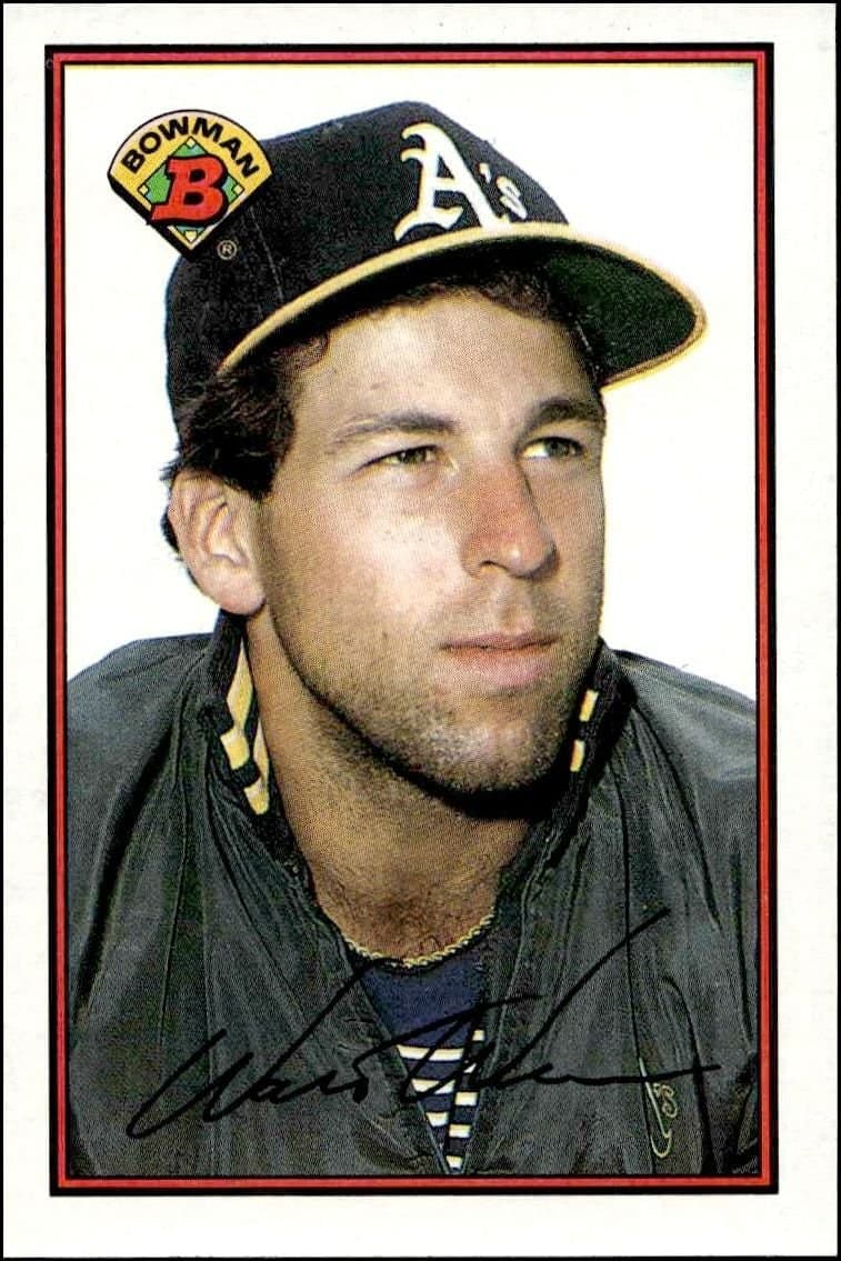 Walt Weiss 1989 Bowman Walt Weiss #196 baseball trading card front