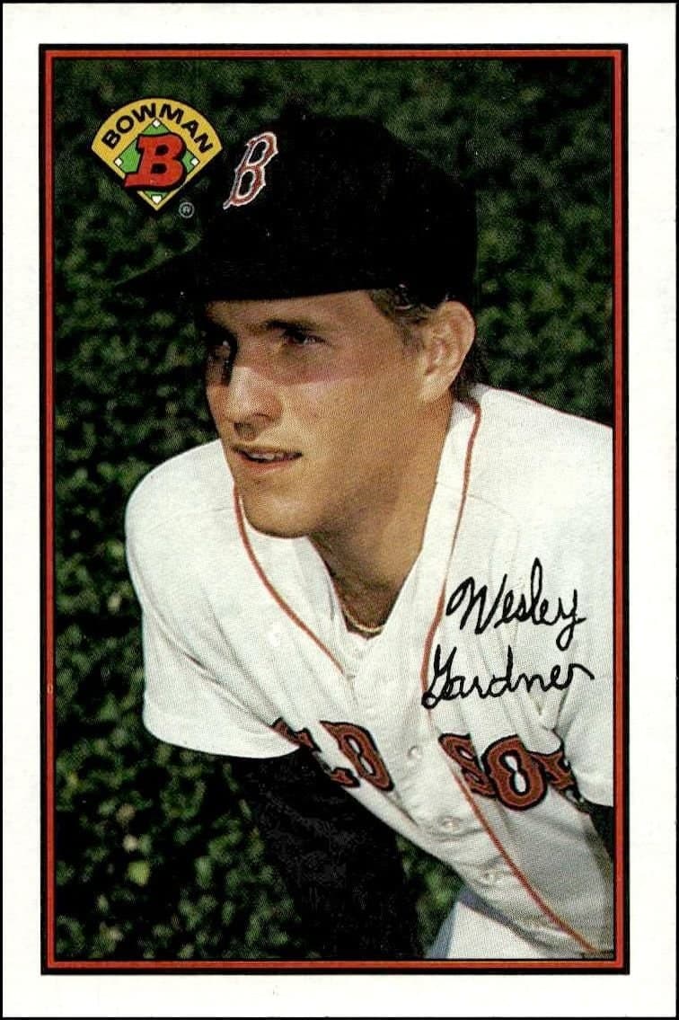 Wes Gardner 1989 Bowman Wes Gardner #23 baseball trading card front
