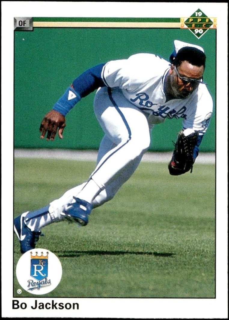 Bo Jackson 1990 Upper Deck Bo Jackson #105 baseball trading card front