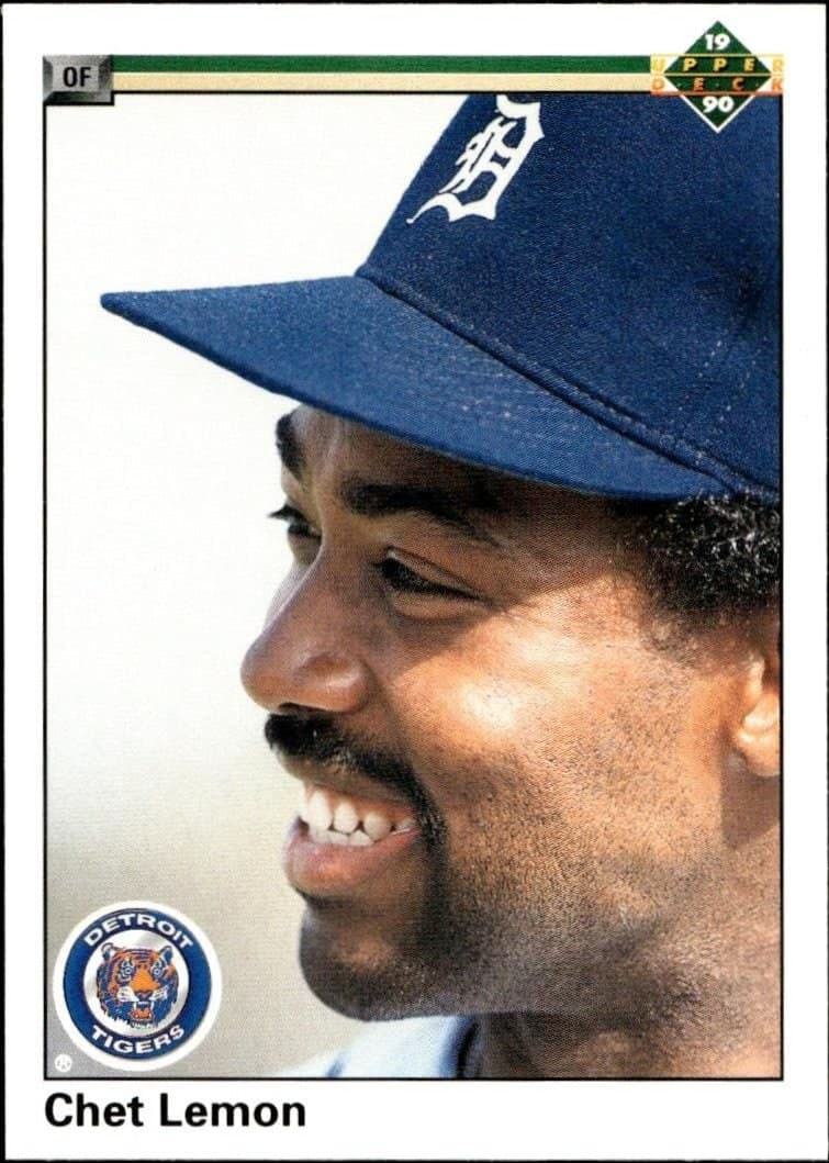 Chet Lemon 1990 Upper Deck Chet Lemon #348 baseball trading card front