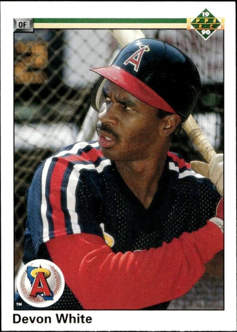 Devon White 1990 Upper Deck Devon White #129 baseball trading card front