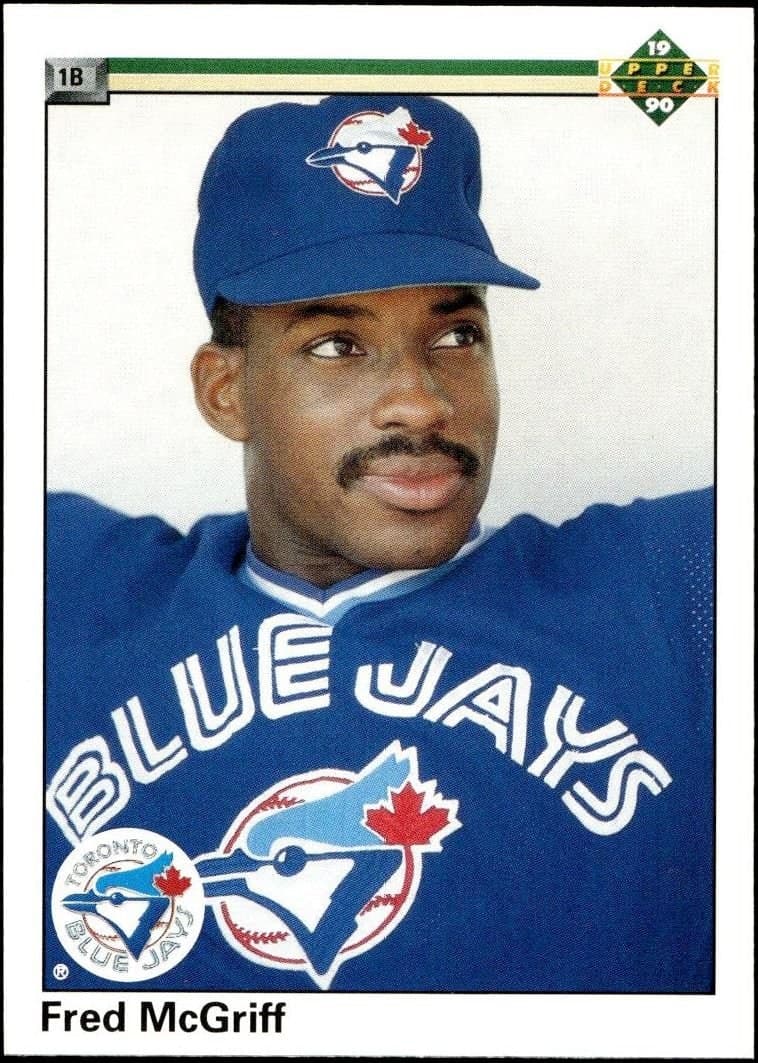 Fred McGriff 1990 Upper Deck Fred McGriff #108 baseball trading card front