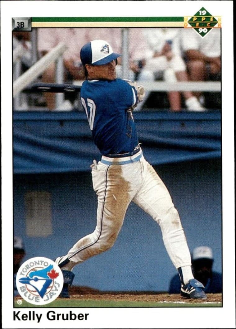 Kelly Gruber 1990 Upper Deck Kelly Gruber #111 baseball trading card front