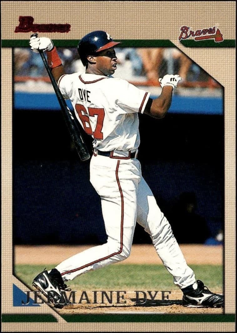 Jermaine Dye 1996 Bowman Jermaine Dye #132 baseball trading card front