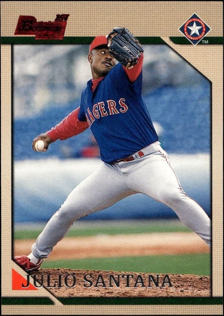 Julio Santana 1996 Bowman Julio Santana #130 baseball trading card front