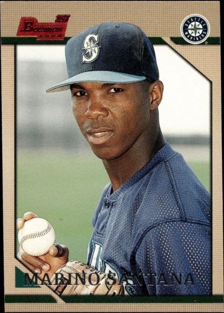 Marino Santana 1996 Bowman Marino Santana #198 baseball trading card front