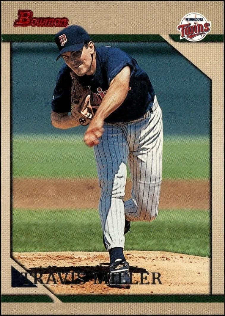 Travis Miller 1996 Bowman Travis Miller #143 baseball trading card front