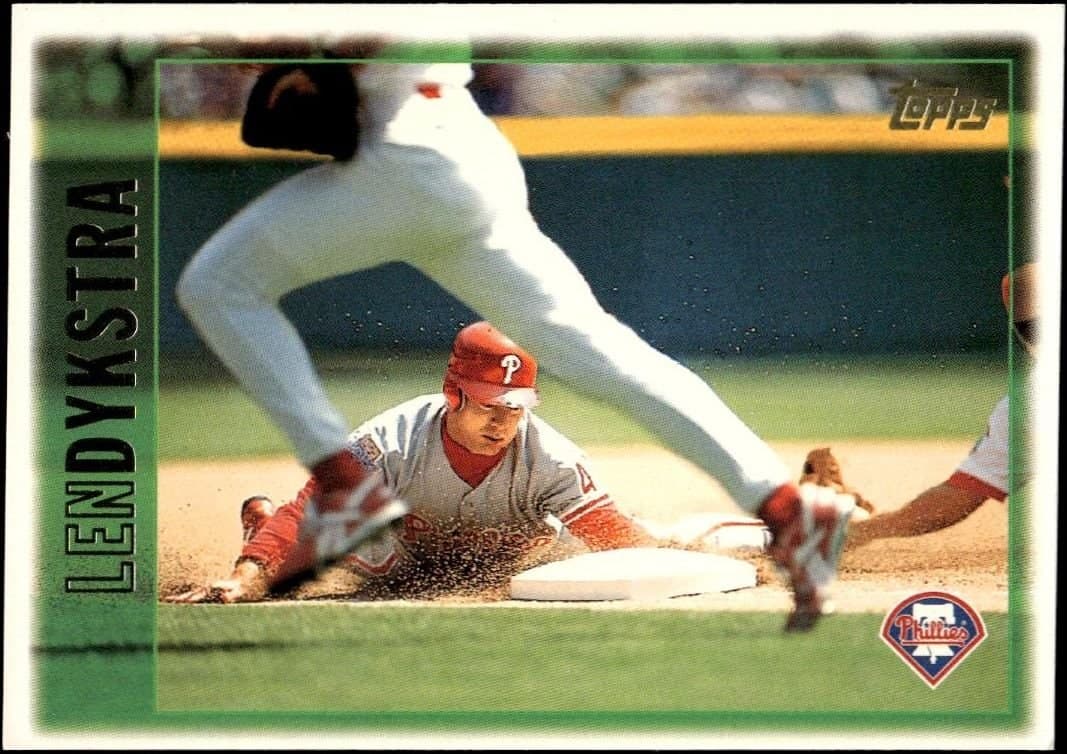 Lenny Dykstra 1997 Topps Series 2 Lenny Dykstra #413 baseball trading card front