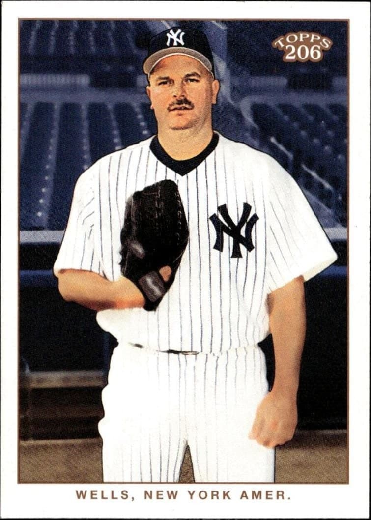 David Wells 2002 Topps 206 David Wells #210 baseball trading card front