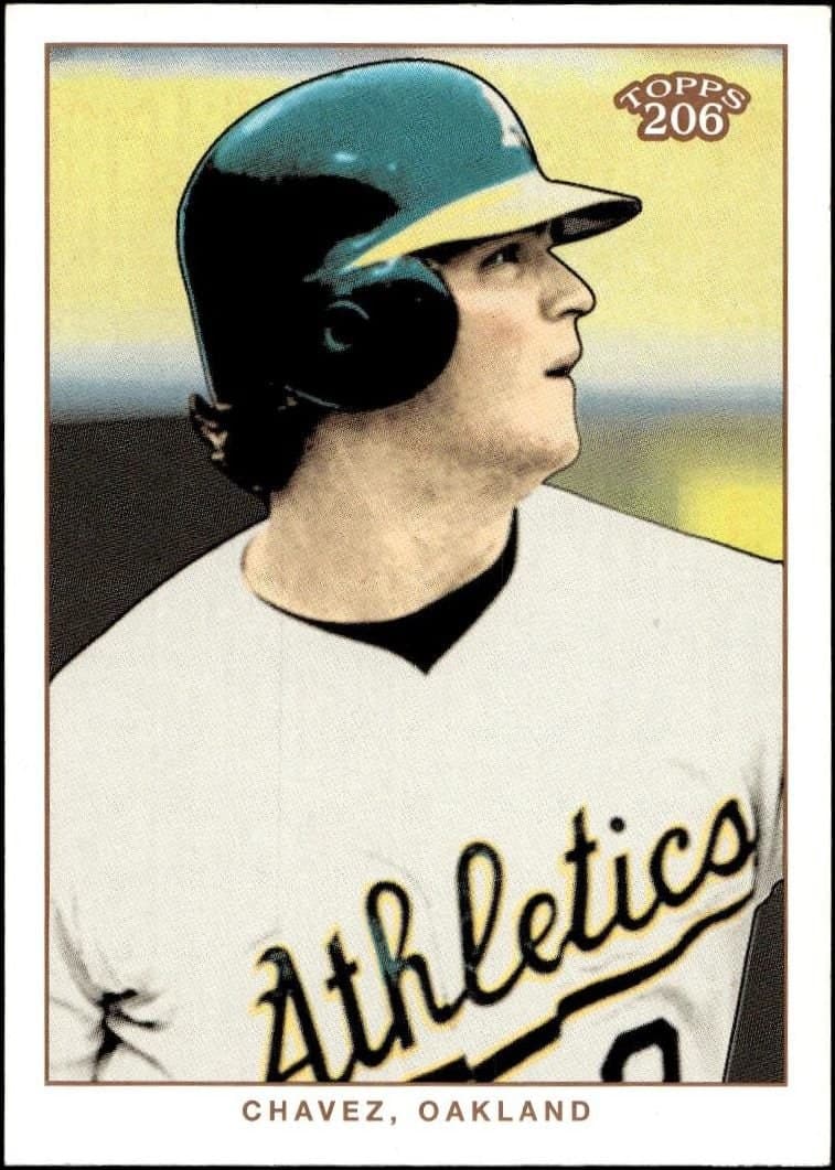 Eric Chavez 2002 Topps 206 Eric Chavez #81 baseball trading card front