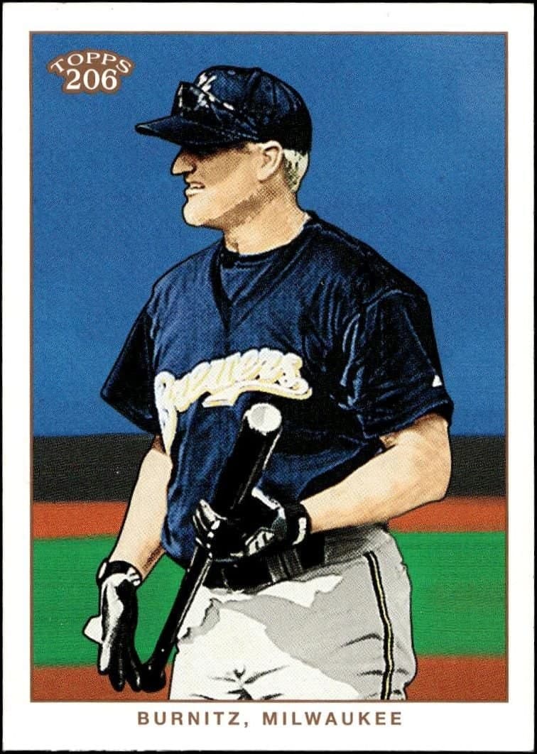 Jeromy Burnitz 2002 Topps 206 Jeromy Burnitz #51 baseball trading card front