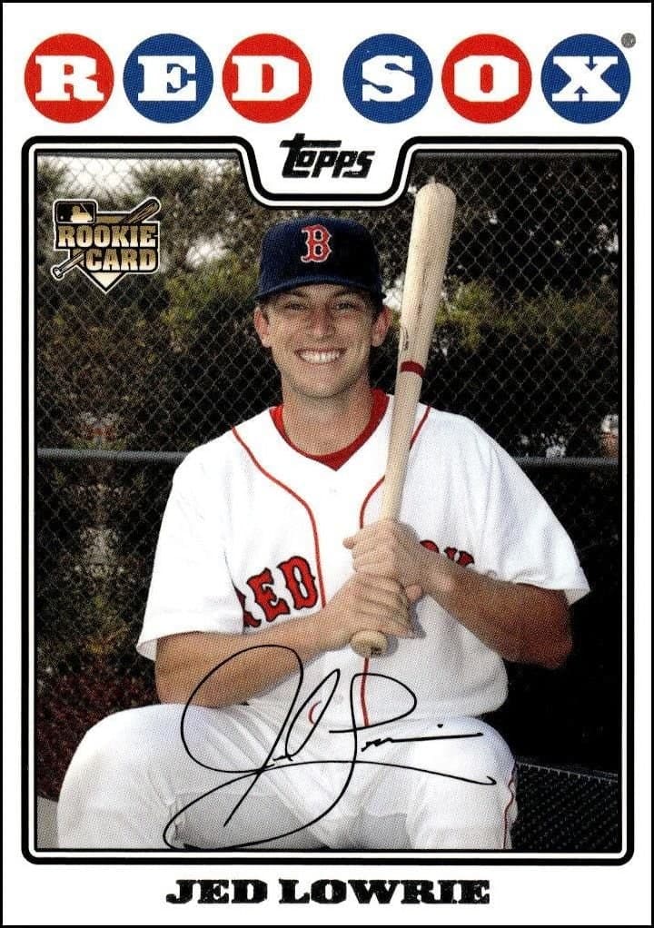 Jed Lowrie 2008 Topps Updates & Highlights Jed Lowrie #UH117 baseball trading card front