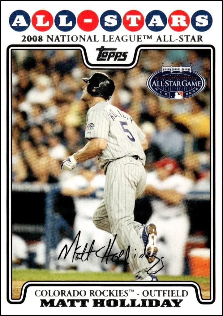 2008 topps Matt Holliday
