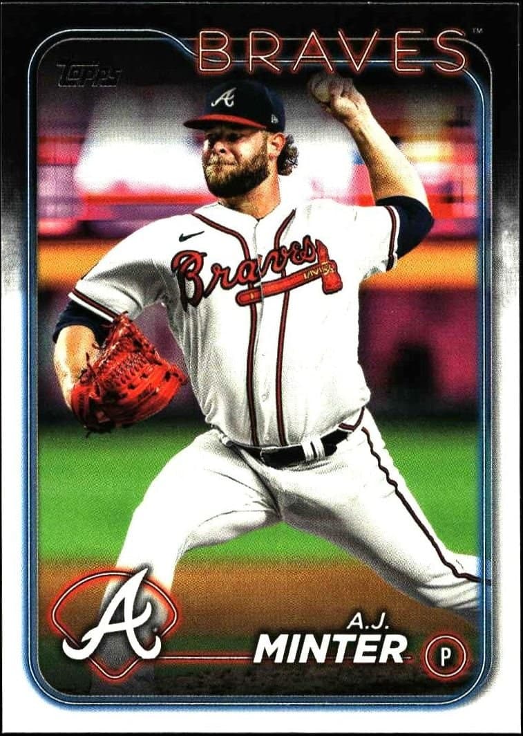 A.J. Minter 2024 Topps Series 2 A.J. Minter #539 baseball trading card front