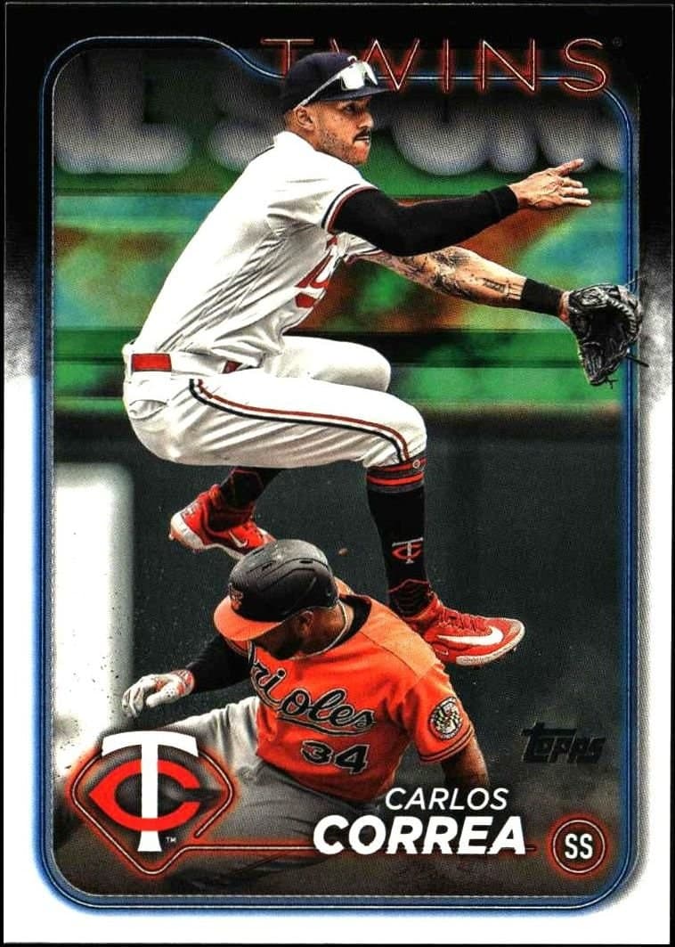 Carlos Correa 2024 Topps Series 2 Carlos Correa #400 baseball trading card front