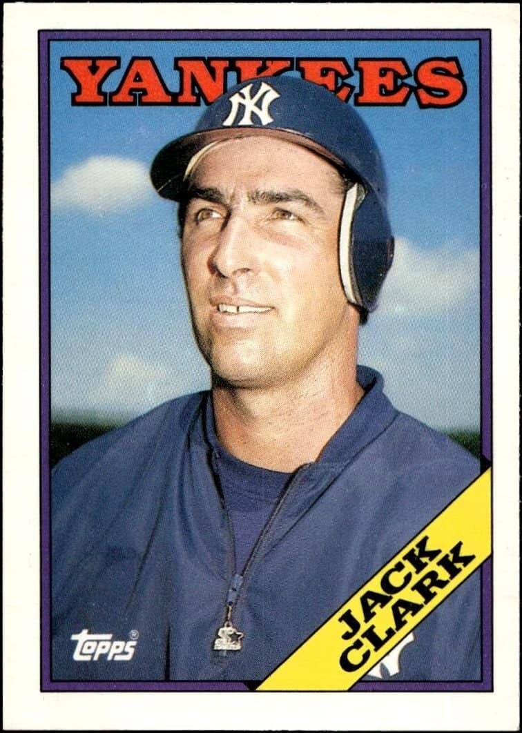 Jack Clark 1988 Topps Traded Jack Clark #28T baseball trading card front