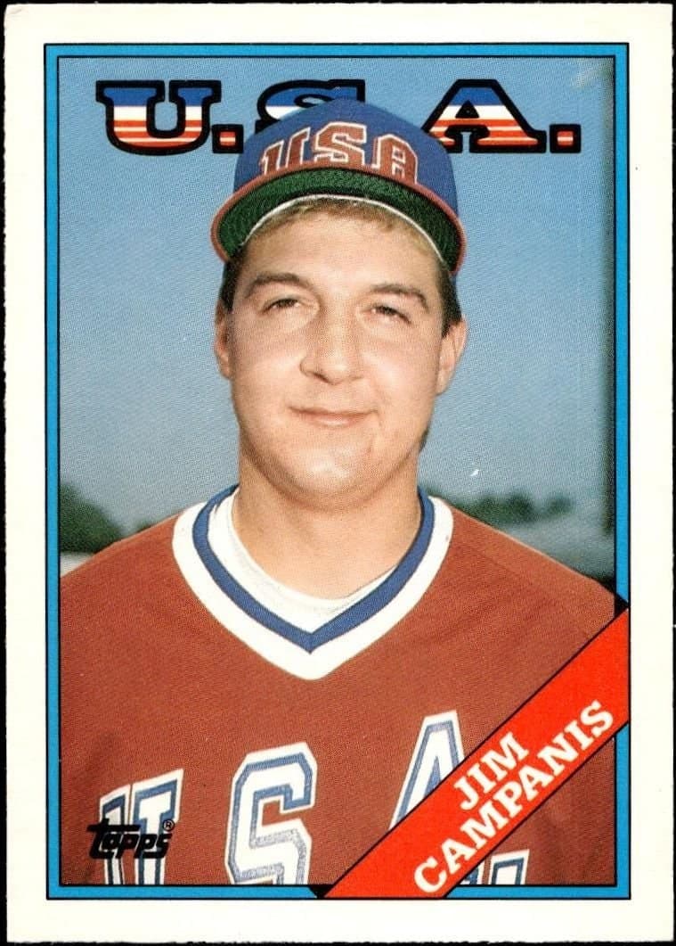 Jim Campanis 1988 Topps Traded Jim Campanis #23T baseball trading card front