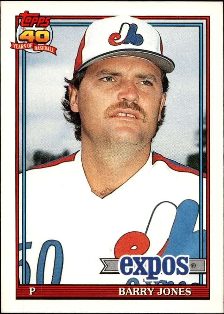 Barry Jones 1991 Topps Traded Barry Jones #64T baseball trading card front