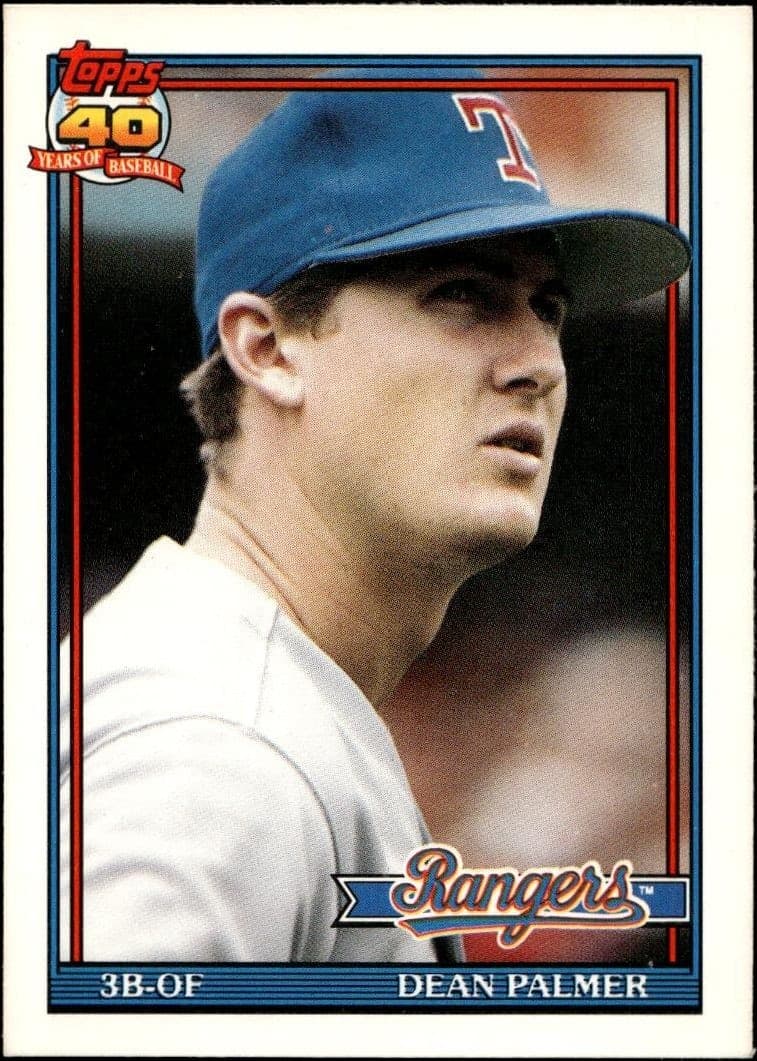 1991 topps Dean Palmer