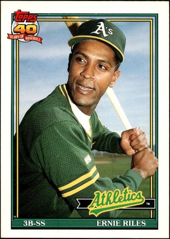 1991 topps Ernie Riles