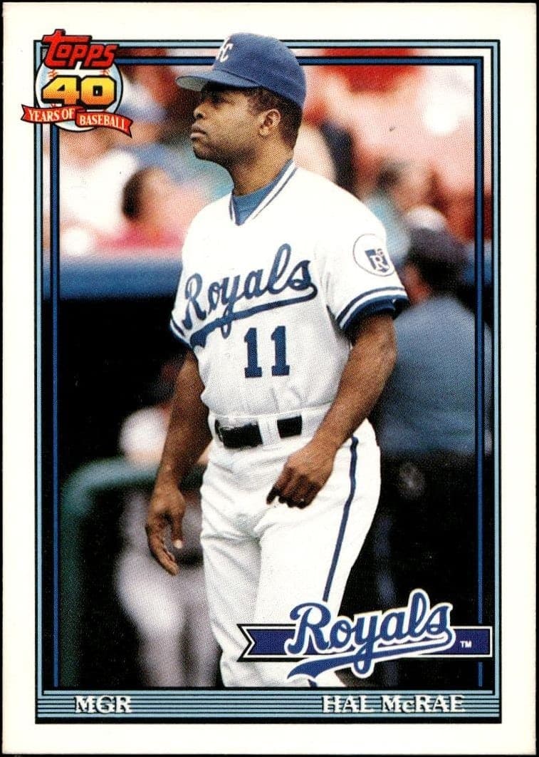 1991 topps Hal McRae
