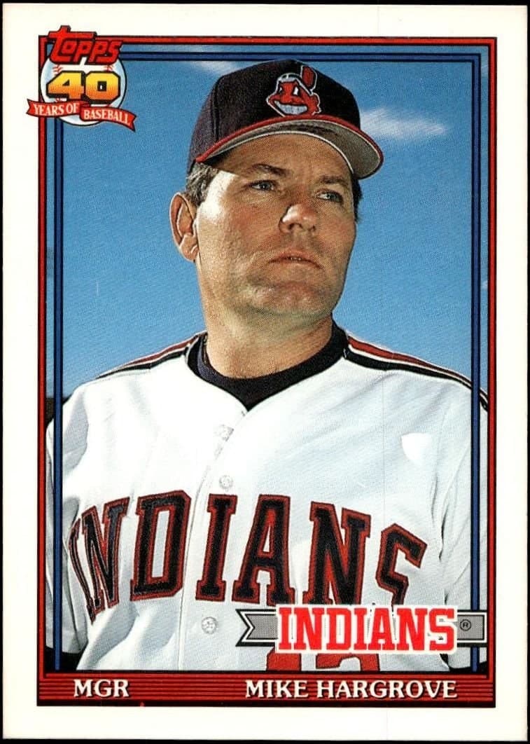 1991 topps Mike Hargrove