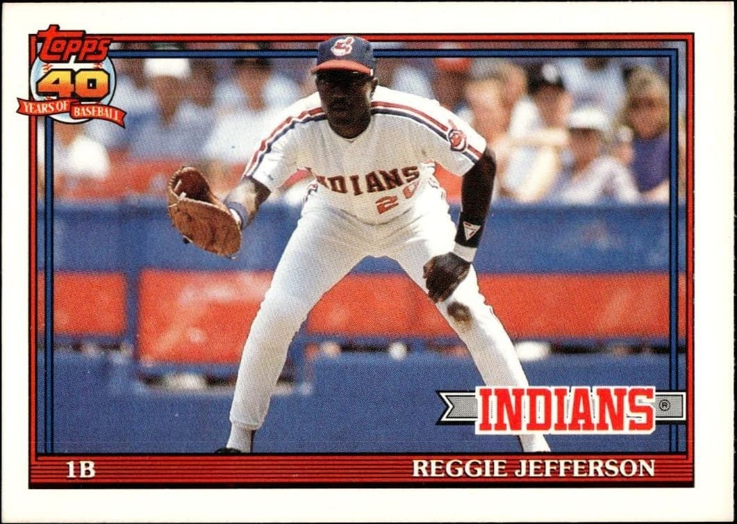 1991 topps Reggie Jefferson