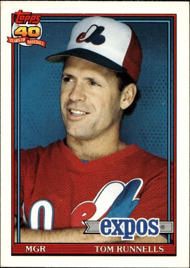 Tom Runnells 1991 Topps Traded Tom Runnells #103T baseball trading card front