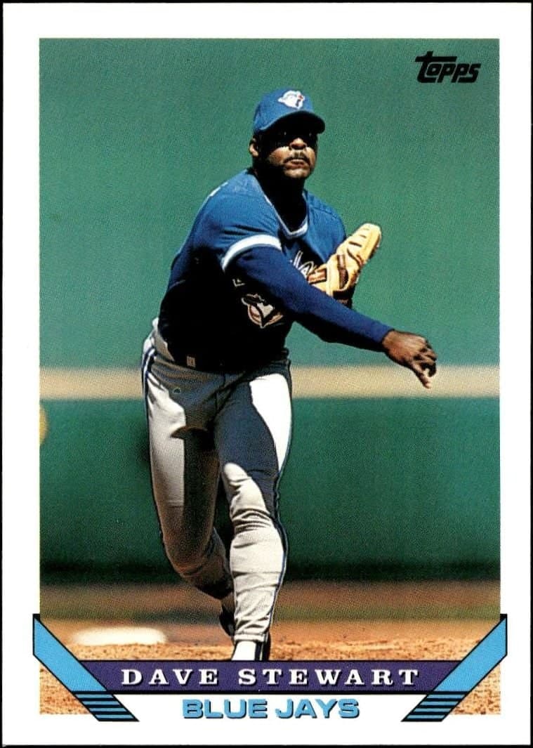Dave Stewart 1993 Topps Traded Dave Stewart #114T baseball trading card front