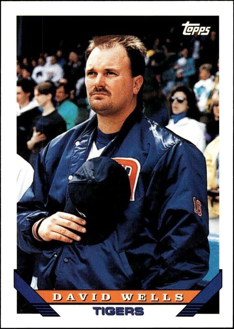 David Wells 1993 Topps Traded David Wells #50T baseball trading card front