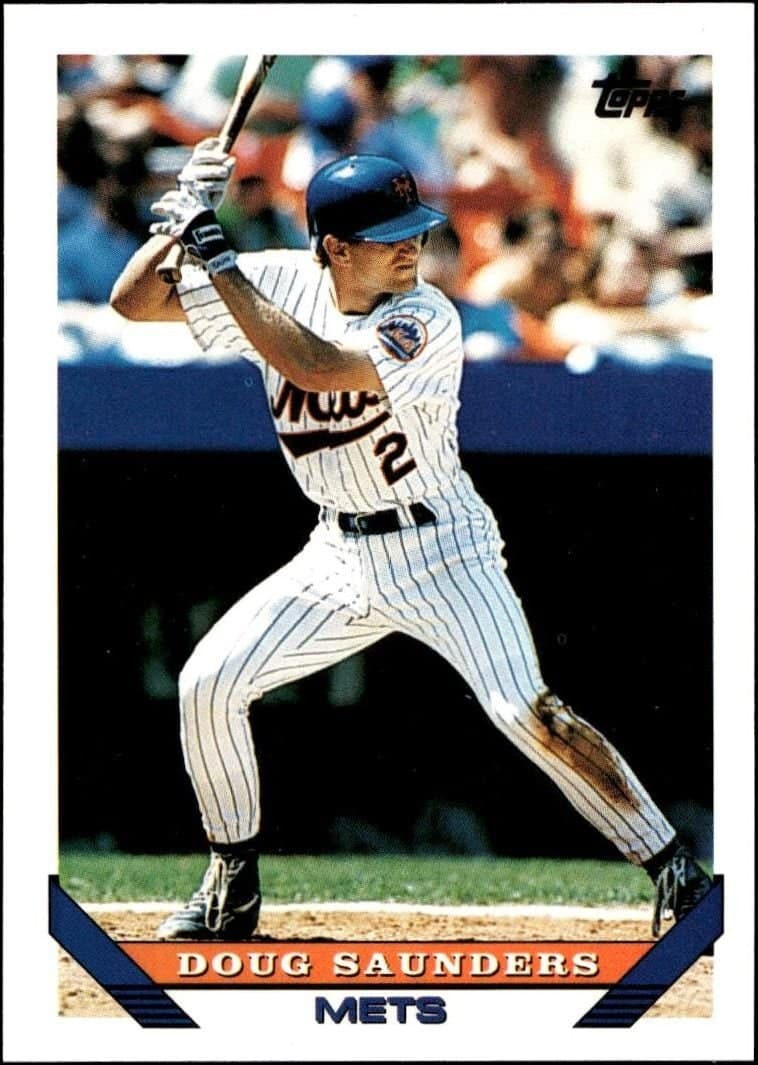 Doug Saunders 1993 Topps Traded Doug Saunders #43T baseball trading card front