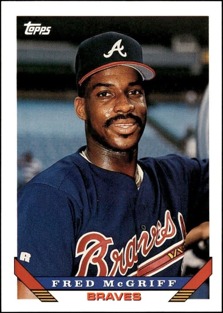 Fred McGriff 1993 Topps Traded Fred McGriff #88T baseball trading card front