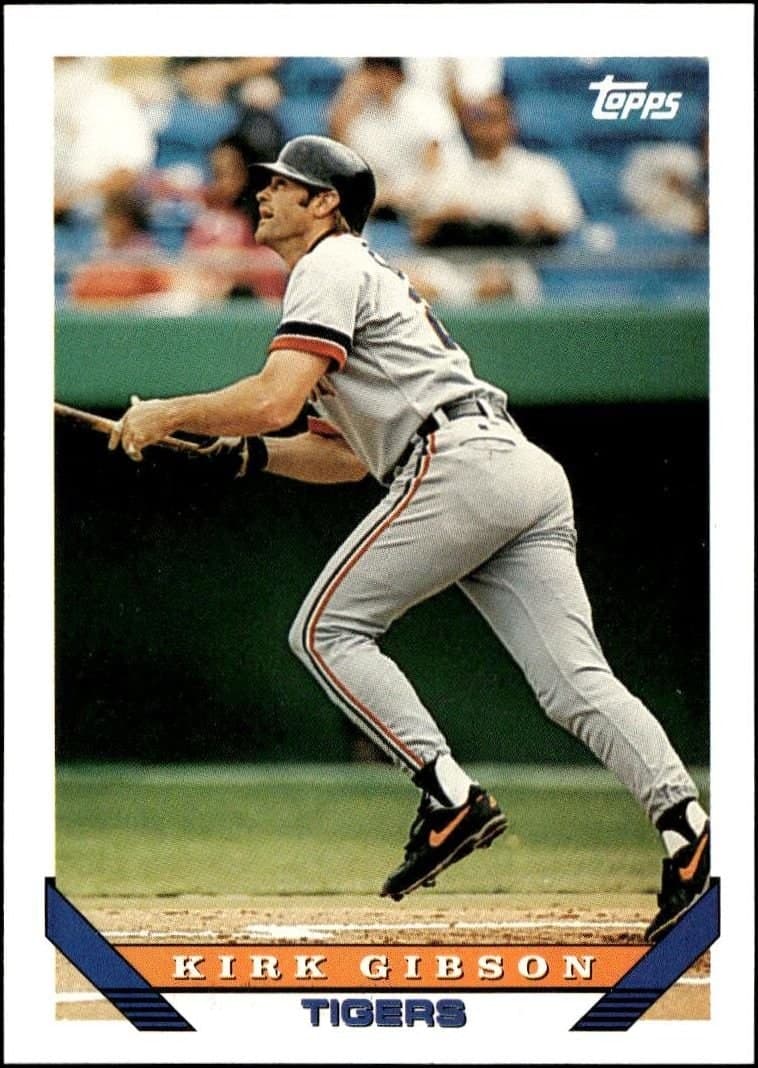 Kirk Gibson 1993 Topps Traded Kirk Gibson #8T baseball trading card front