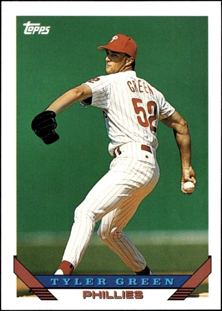 Tyler Green 1993 Topps Traded Tyler Green #37T baseball trading card front