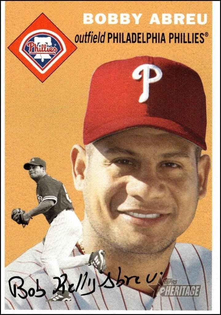 Bobby Abreu 2003 Topps Heritage Bobby Abreu #181 baseball trading card front