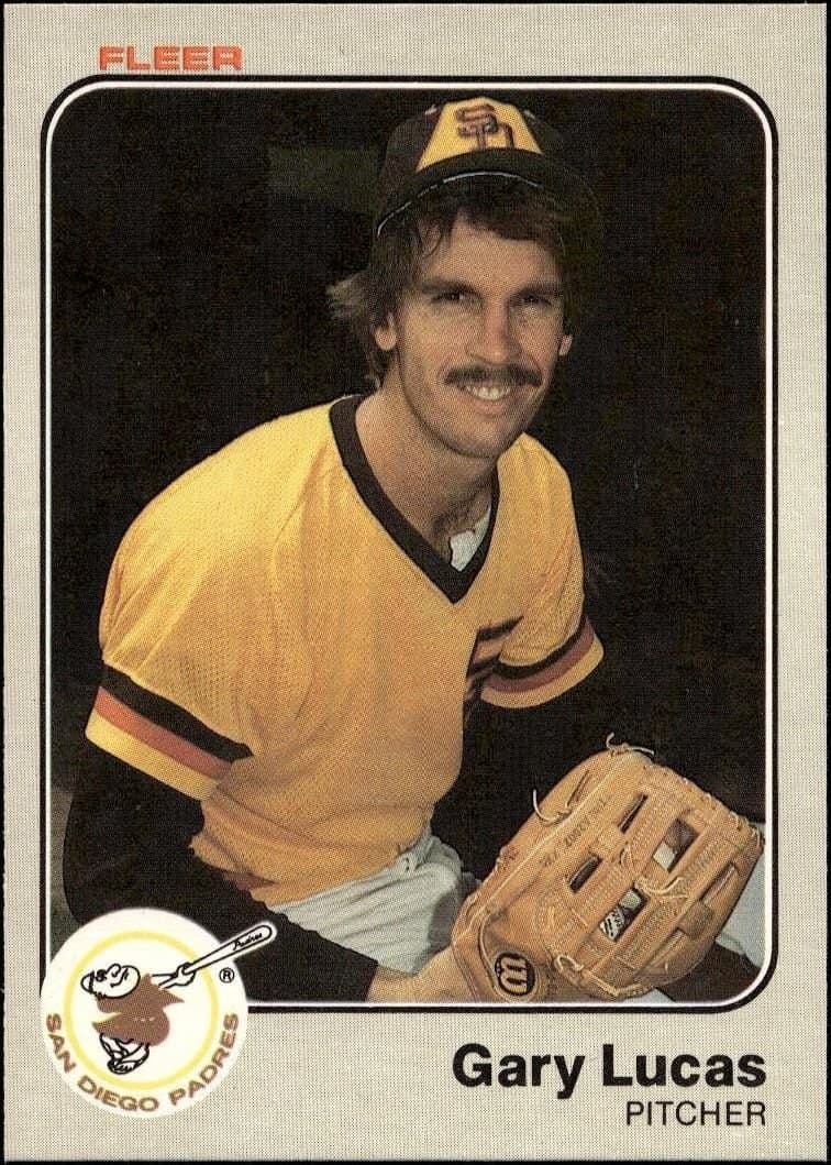 Gary Lucas 1983 Fleer Gary Lucas #366 baseball trading card front