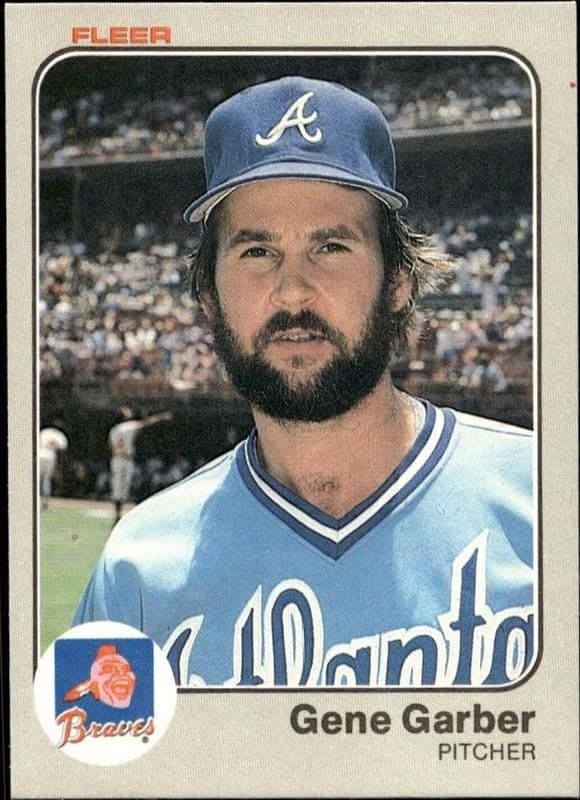 1983 fleer Gene Garber