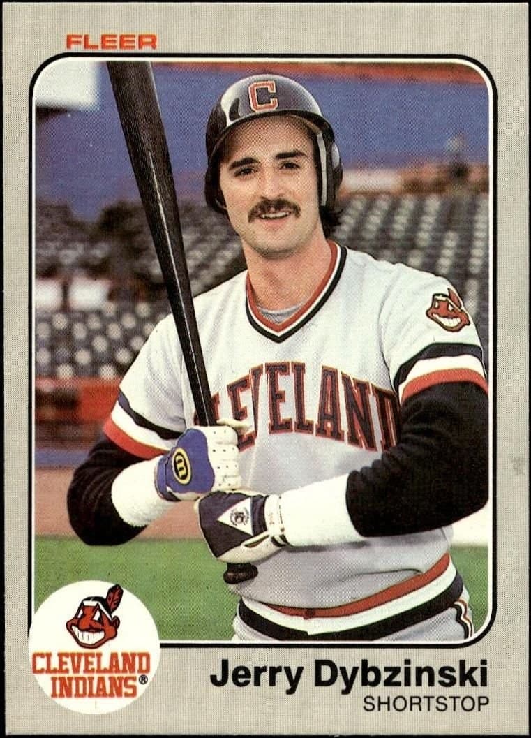 Jerry Dybzinski 1983 Fleer Jerry Dybzinski #406 baseball trading card front