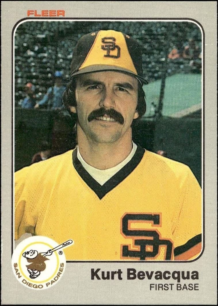 Kurt Bevacqua 1983 Fleer Kurt Bevacqua #352 baseball trading card front