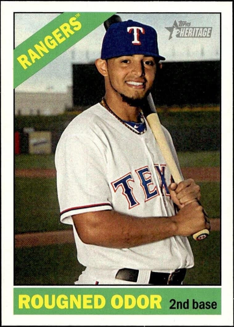 Rougned Odor 2015 Topps Heritage Rougned Odor #412 baseball trading card front