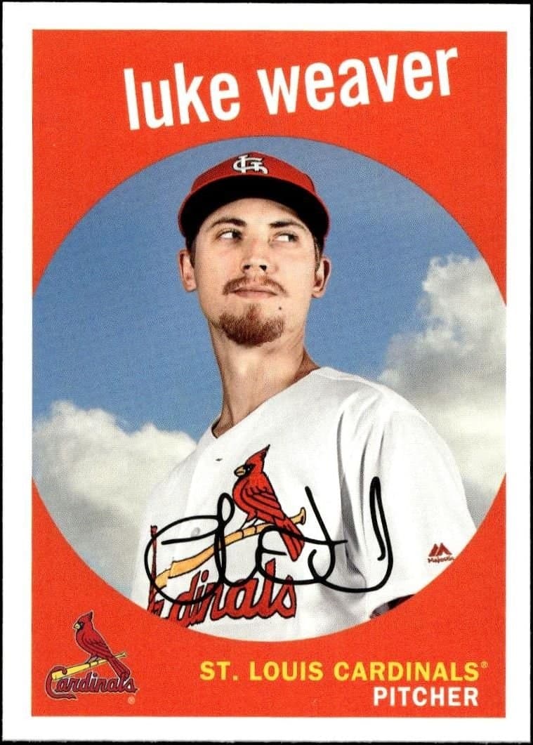Luke Weaver 2018 Topps Archives Luke Weaver #43 baseball trading card front