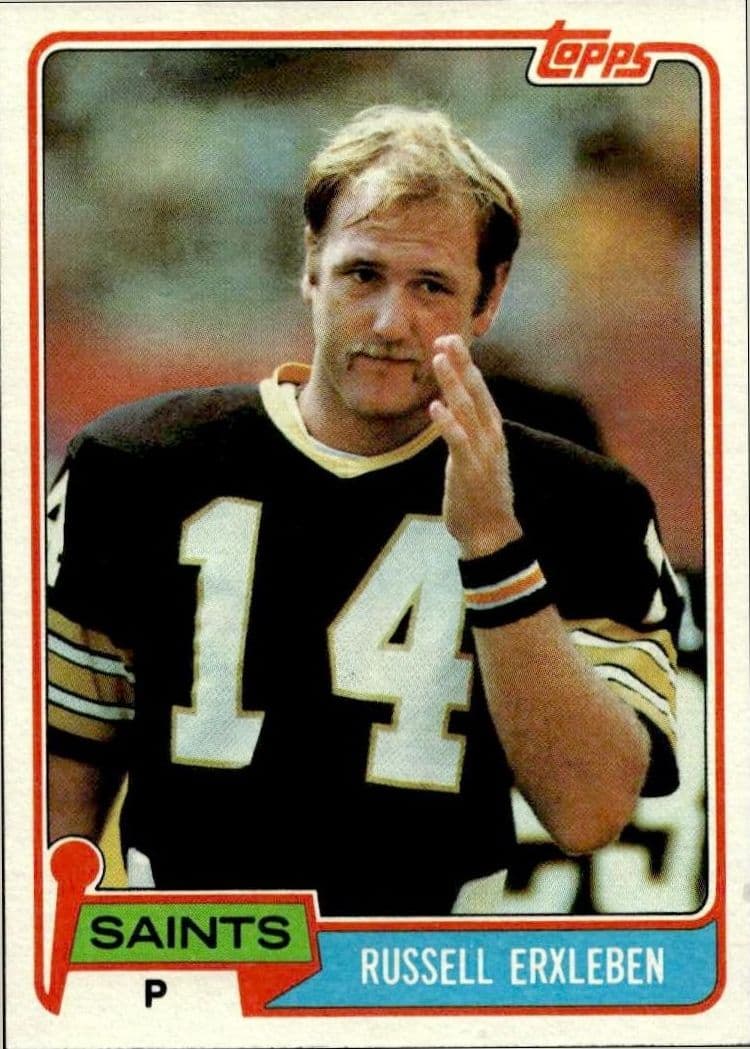 1981 topps Russell Erxleben