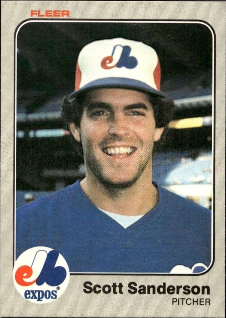 1983 fleer Scott Sanderson