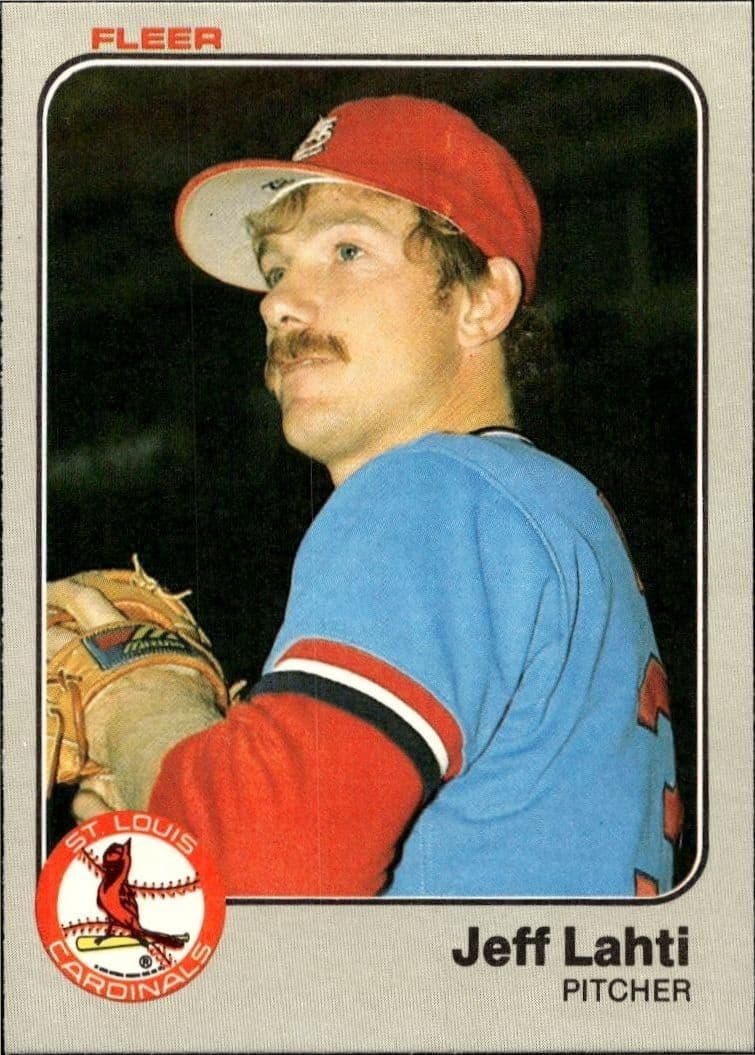 1983 fleer Jeff Lahti