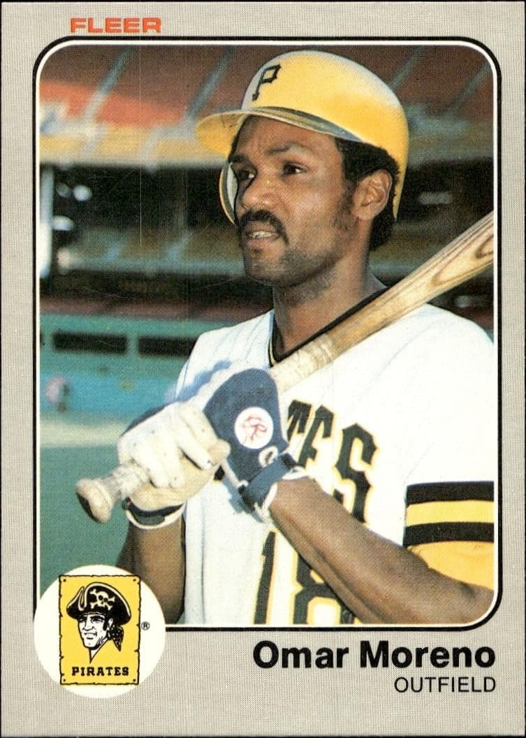 1983 fleer Omar Moreno