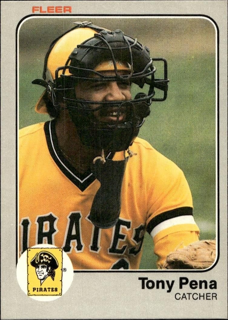 1983 fleer Tony Pena