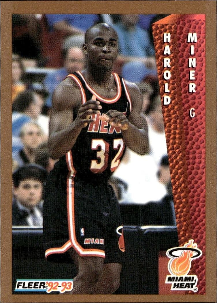 1992-93 Fleer Harold Miner #369 trading card