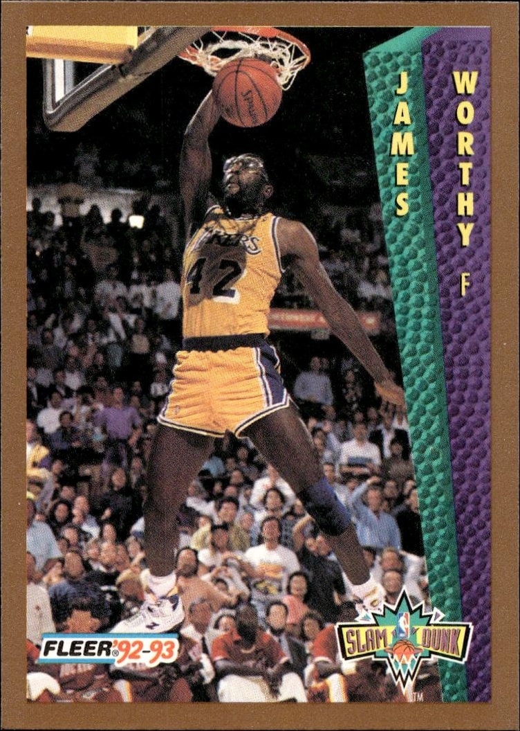 1992-93 fleer James Worthy
