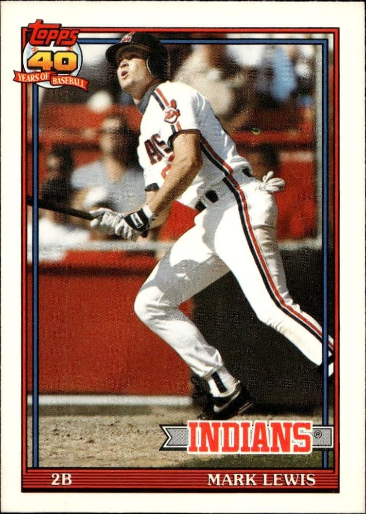 1991 topps Mark Lewis